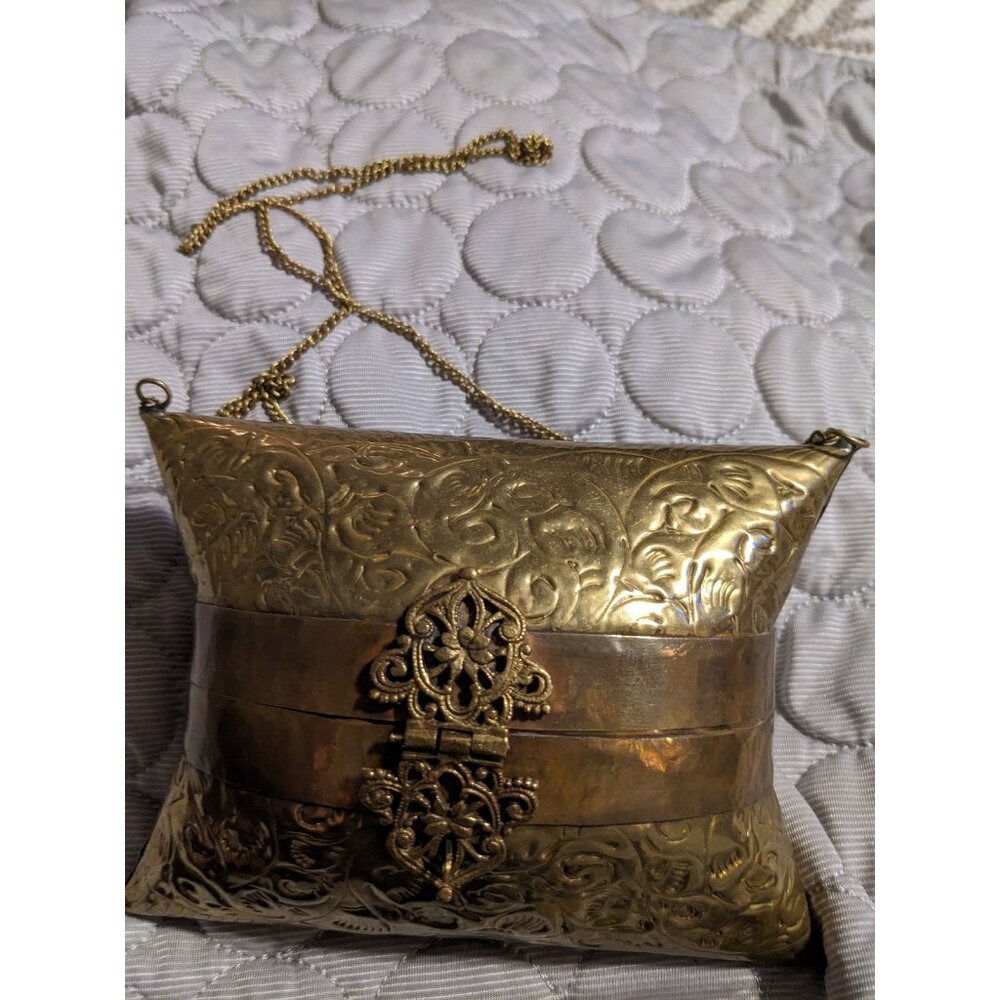 Brass Pillow Purse